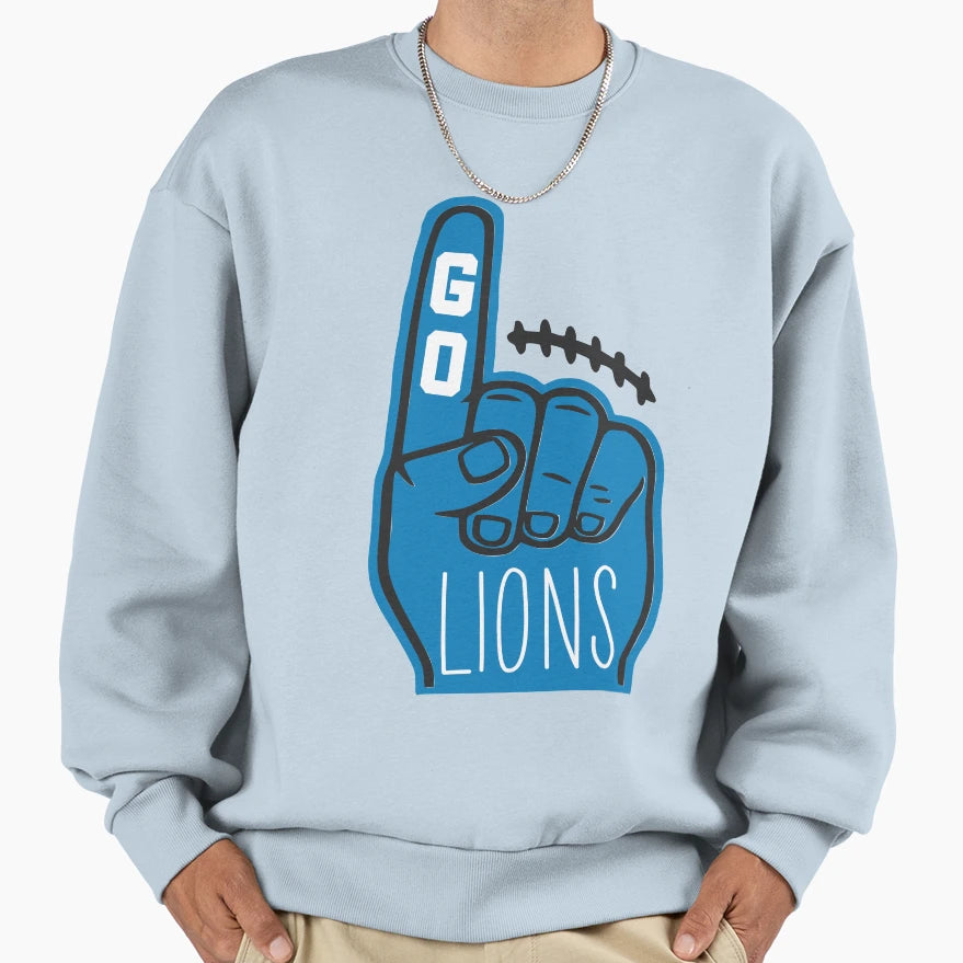 Go Lions Sweatshirt - Graphic Print for Adults - T-Shirt, Sweatshirt, Hoodie