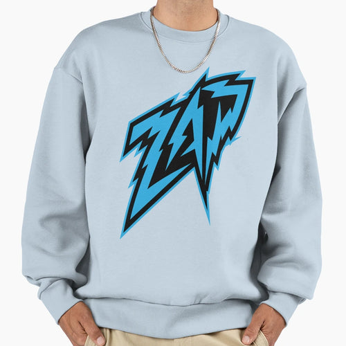 Zap Blue And Black Sweatshirt - Trendy Graphic Men Women - T-Shirt, Sweatshirt, Hoodie