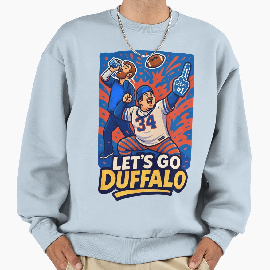 Lets Go Duffalo Sweatshirt - Graphic Print for Adults - T-Shirt, Sweatshirt, Hoodie