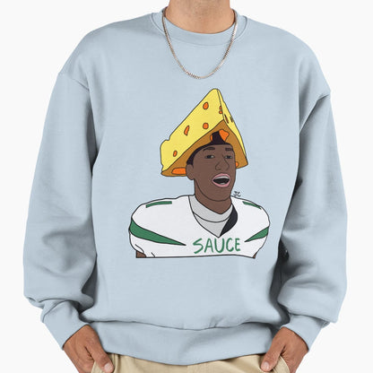 Cheesehead Sauce Sweatshirt - Unique Graphic Unisex - T-Shirt, Sweatshirt, Hoodie