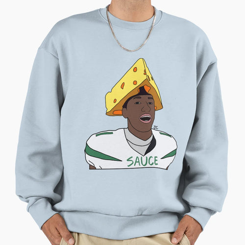 Cheesehead Sauce Sweatshirt - Unique Graphic Unisex - T-Shirt, Sweatshirt, Hoodie