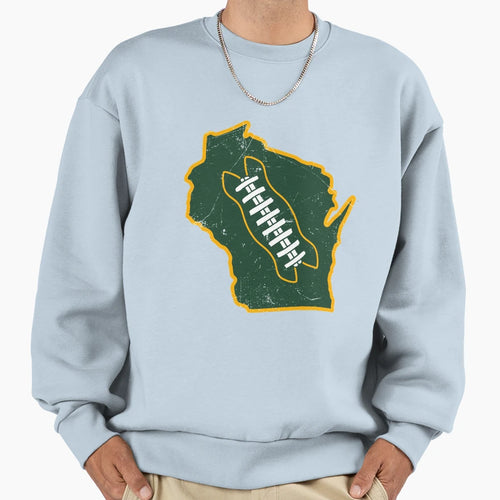 Wisconsin Football White T-Shirt - Fun Novelty Design for Adults - T-Shirt, Sweatshirt, Hoodie