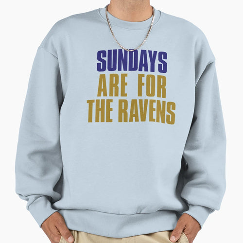 Sundays Are Ravens Baltimore Sweatshirt - Minimalist Print Men Women - T-Shirt, Sweatshirt, Hoodie