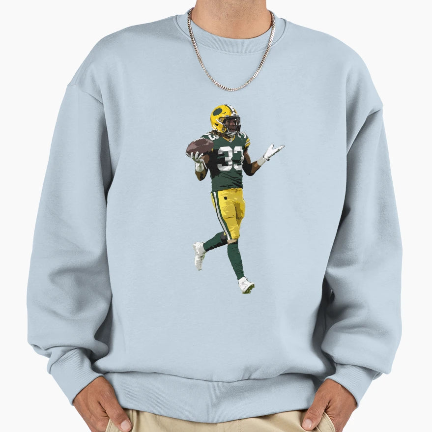 Aaron Jones Sweatshirt - Minimalist Print Unisex - T-Shirt, Sweatshirt, Hoodie