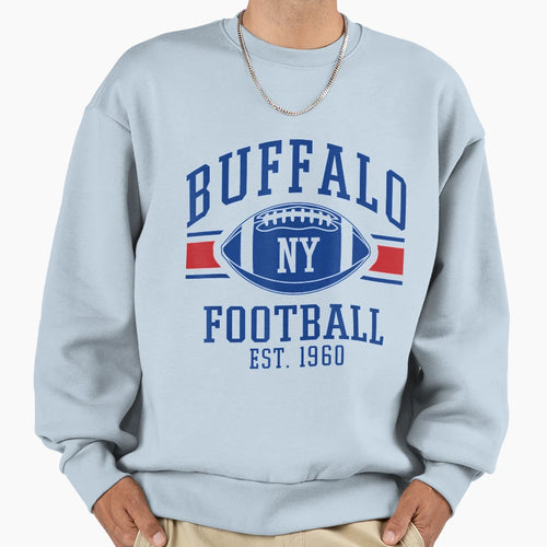 Buffalo Football New York Sports Sweatshirt - Fun Novelty Design Men Women - T-Shirt, Sweatshirt, Hoodie