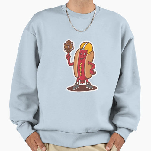 Hotdog American Football Sweatshirt - Novelty Apparel for Adults - T-Shirt, Sweatshirt, Hoodie