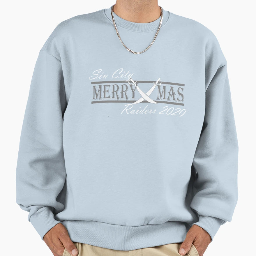 Sin City Raiders Holidays Sweatshirt - Graphic Print Unisex - T-Shirt, Sweatshirt, Hoodie