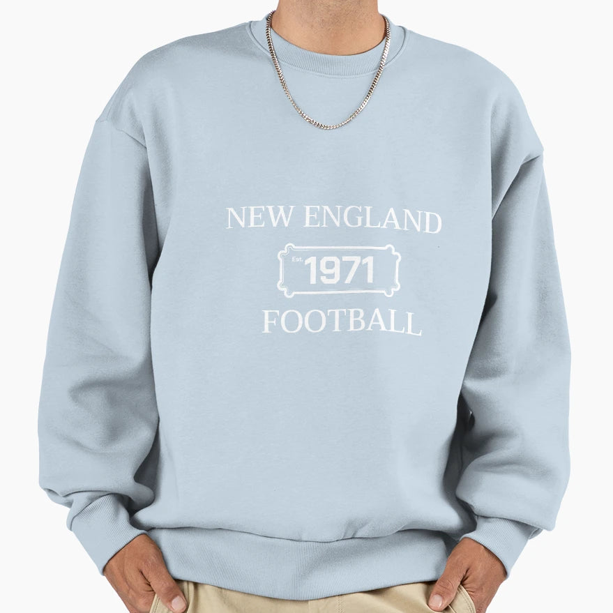 New England Football Est 1971 Sweatshirt - Minimalist Print Unisex - T-Shirt, Sweatshirt, Hoodie