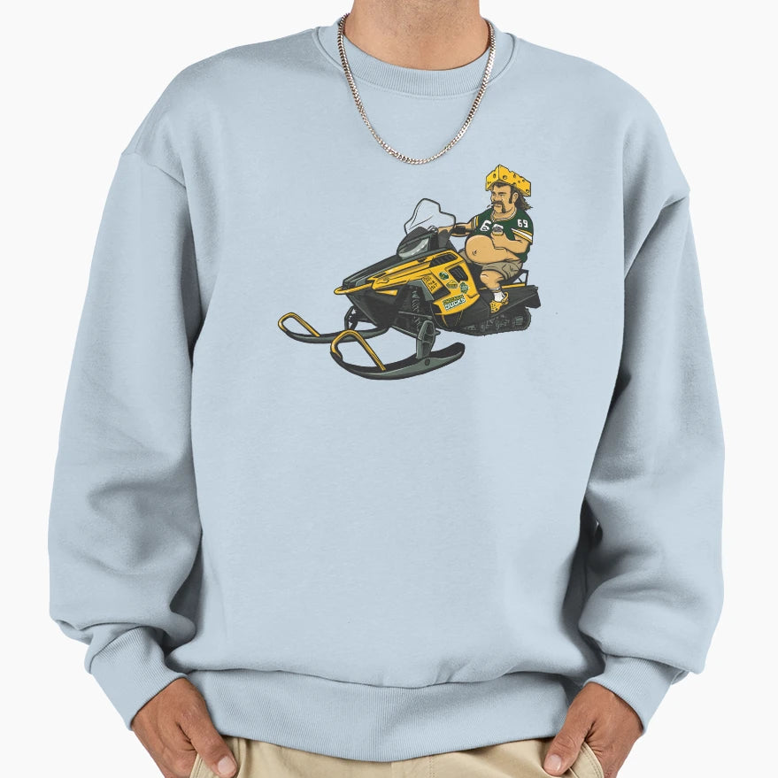 Green Bay Packers Cheese Head Sweatshirt - Fun Novelty Design Unisex - T-Shirt, Sweatshirt, Hoodie