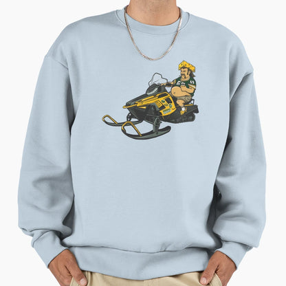 Green Bay Packers Cheese Head Sweatshirt - Fun Novelty Design Unisex - T-Shirt, Sweatshirt, Hoodie