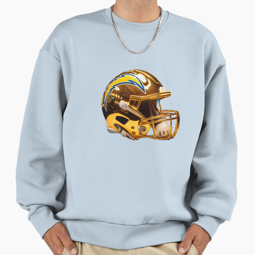 Chargers Custom Golden Chrome Sweatshirt - Minimalist Print Men Women - T-Shirt, Sweatshirt, Hoodie