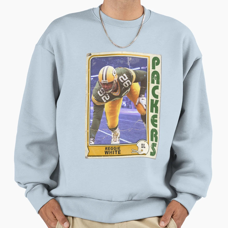 Green Bay Packers Reggie White Sweatshirt - Minimalist Print Unisex - T-Shirt, Sweatshirt, Hoodie