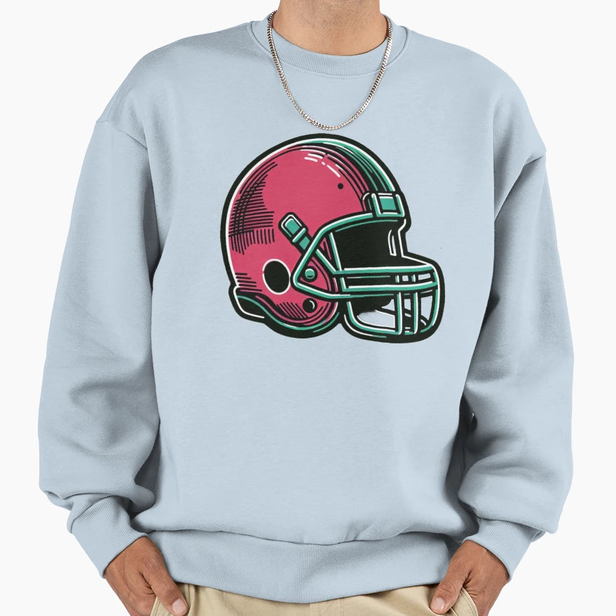 Football Hat Sweatshirt - Trendy Graphic Men Women - T-Shirt, Sweatshirt, Hoodie