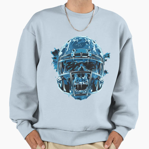 Frozen Fury Helmet Sweatshirt - Fun Novelty Design Men Women - T-Shirt, Sweatshirt, Hoodie