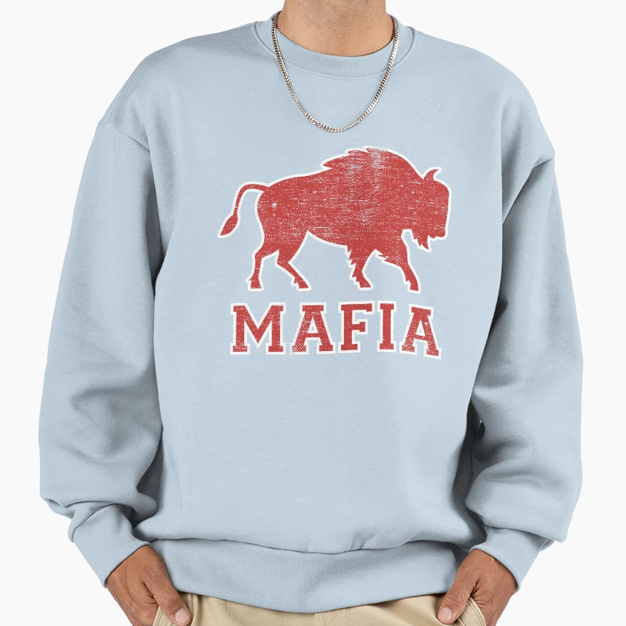 Buffalo Fan Mafia Sports Fan Sweatshirt - Novelty Apparel Unisex - T-Shirt, Sweatshirt, Hoodie