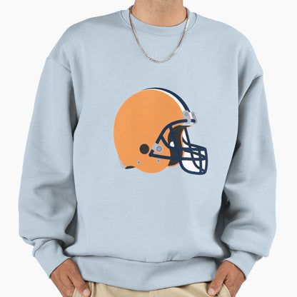 American Football Helmet Sports Sweatshirt - Fun Novelty Design for Adults - T-Shirt, Sweatshirt, Hoodie
