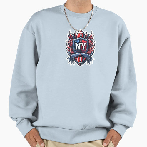 Ny Giants Shield Crest Sweatshirt - Aesthetic Graphic for Adults - T-Shirt, Sweatshirt, Hoodie