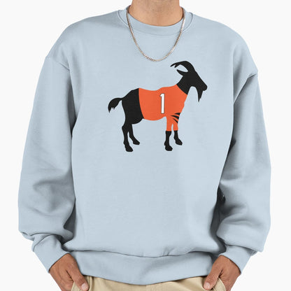 Jamarr Chase Goat Sweatshirt - Unique Graphic Men Women - T-Shirt, Sweatshirt, Hoodie