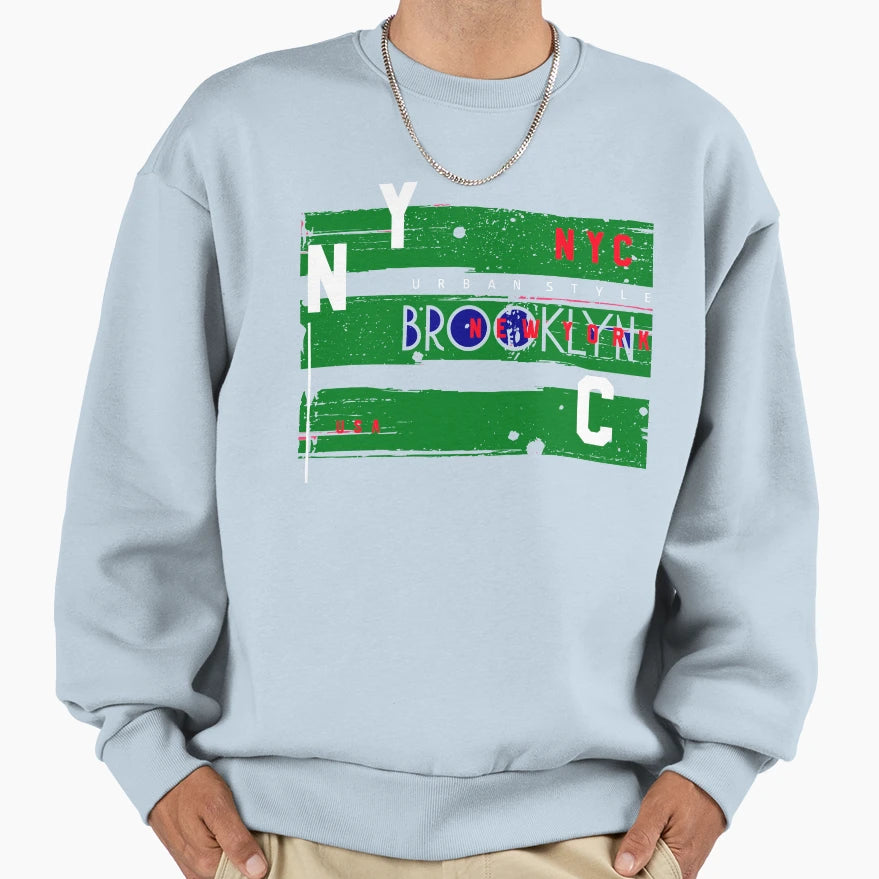 New York Nyc Brooklyn Sweatshirt - Minimalist Print for Adults - T-Shirt, Sweatshirt, Hoodie