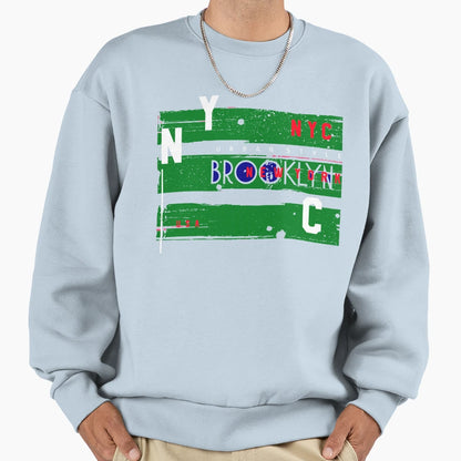 New York Nyc Brooklyn Sweatshirt - Minimalist Print for Adults - T-Shirt, Sweatshirt, Hoodie