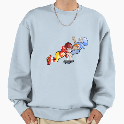 American Football Cartoon 17 Sweatshirt - Casual Everyday Wear for Adults - T-Shirt, Sweatshirt, Hoodie