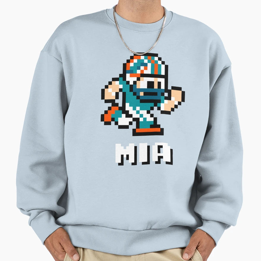 Miami Dolphins Tecmo Super Bowl Sweatshirt - Unique Graphic Unisex - T-Shirt, Sweatshirt, Hoodie