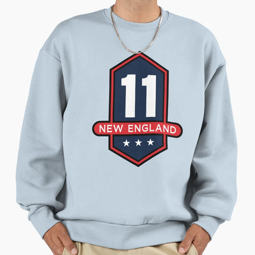 New England 11 Emblem Sweatshirt - Custom Art Print for Adults - T-Shirt, Sweatshirt, Hoodie