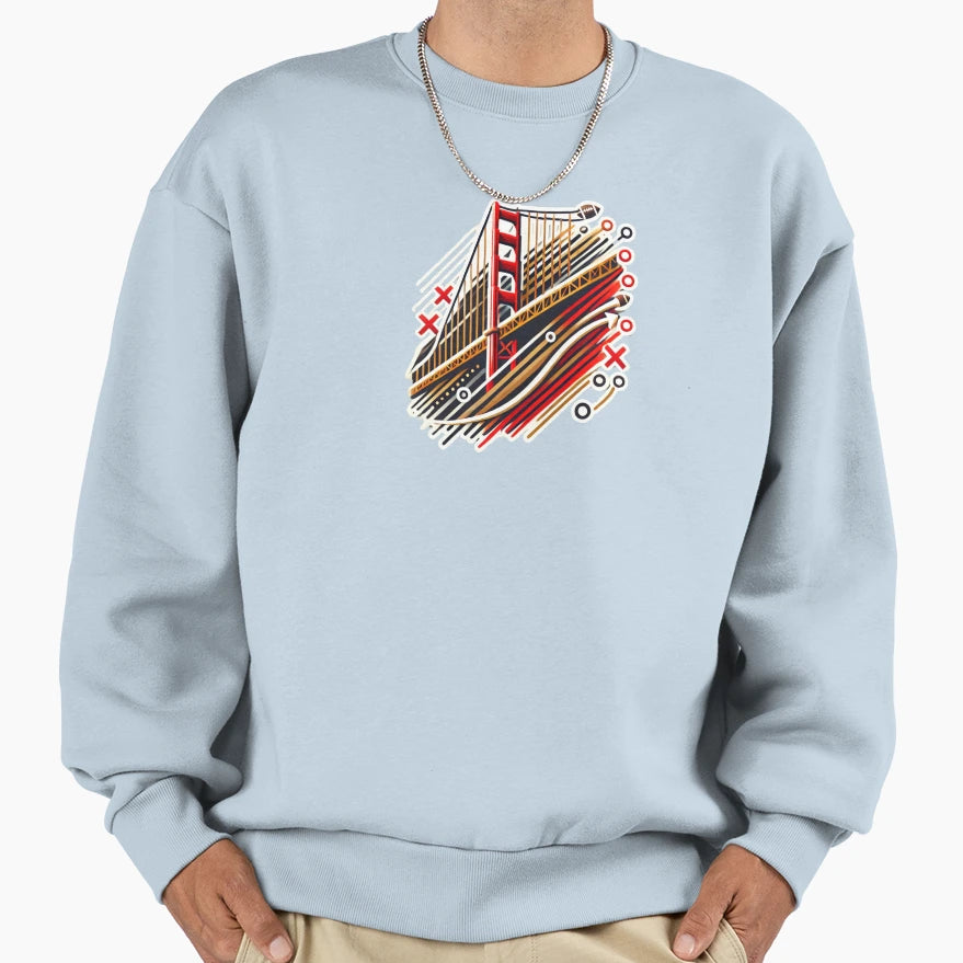 Golden Gate Playbook Sweatshirt - Casual Everyday Wear Unisex - T-Shirt, Sweatshirt, Hoodie