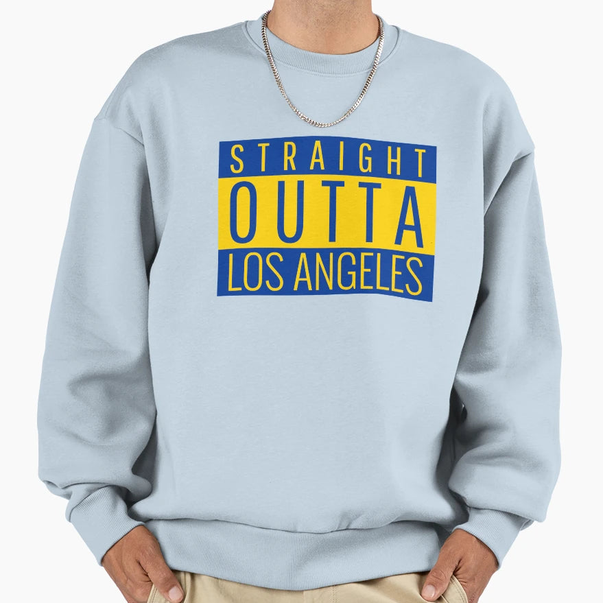 Straight Outta Los Angeles Sweatshirt - Minimalist Print for Adults - T-Shirt, Sweatshirt, Hoodie