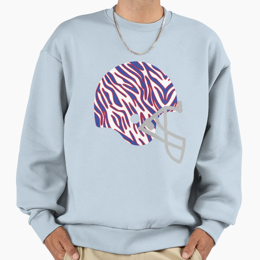 Buffalo Football Helmet 90S Sweatshirt - Aesthetic Graphic for Adults - T-Shirt, Sweatshirt, Hoodie