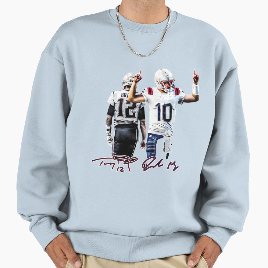New England Football TB And Drake Sweatshirt - Trendy Graphic for Adults - T-Shirt, Sweatshirt, Hoodie