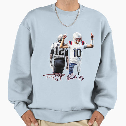 New England Football TB And Drake Sweatshirt - Trendy Graphic for Adults - T-Shirt, Sweatshirt, Hoodie