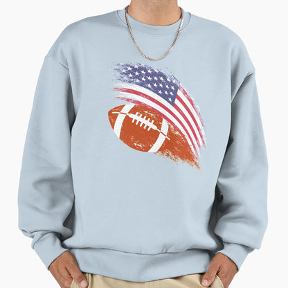 American Football Flag Sports Sweatshirt - Streetwear Style Unisex - T-Shirt, Sweatshirt, Hoodie