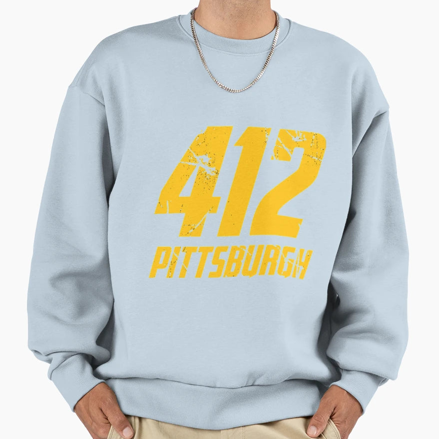 412 Pittsburgh Steelers T-Shirt - Novelty Apparel for Adults - T-Shirt, Sweatshirt, Hoodie