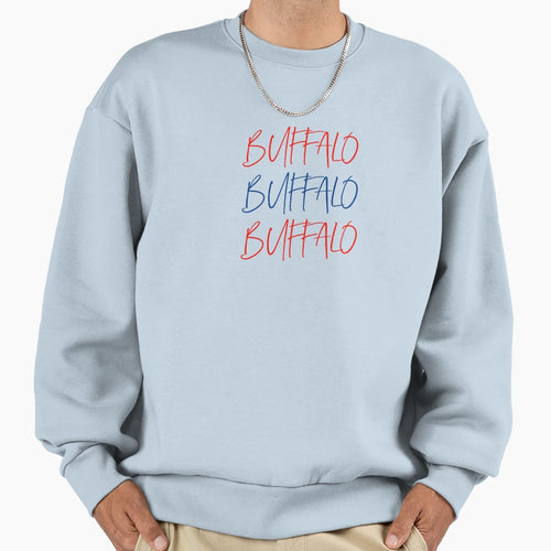 Buffalo Buffalo Buffalo Sweatshirt - Aesthetic Graphic Men Women - T-Shirt, Sweatshirt, Hoodie