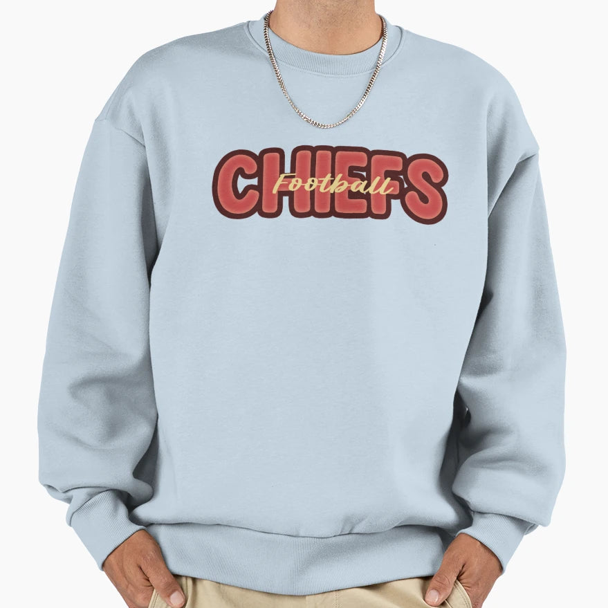 Chiefs Football Sweatshirt - Minimalist Print Unisex - T-Shirt, Sweatshirt, Hoodie