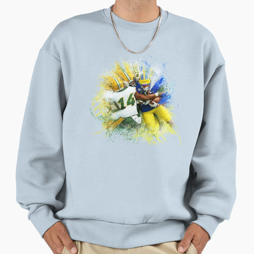 Football Splash Sweatshirt - Trendy Graphic for Adults - T-Shirt, Sweatshirt, Hoodie