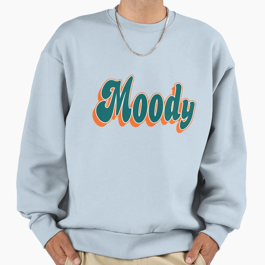 Moody Dolphins Miami Sweatshirt - Graphic Print Unisex - T-Shirt, Sweatshirt, Hoodie
