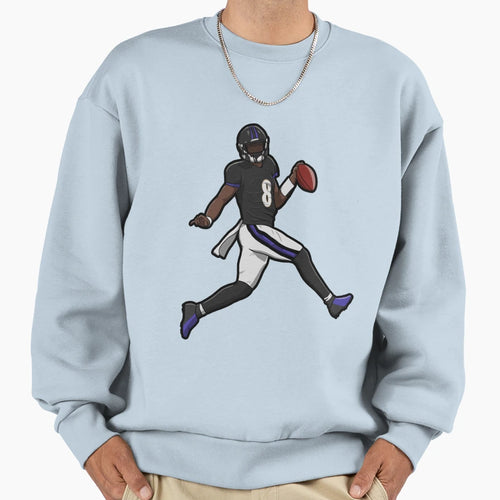 LJ Running Touch Down Gift Sweatshirt - Trendy Graphic Men Women - T-Shirt, Sweatshirt, Hoodie
