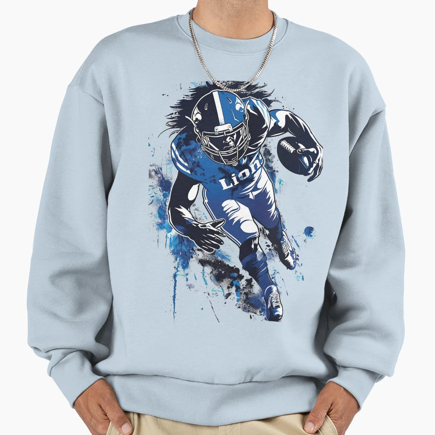 Detroit Lions Football 3 Sweatshirt - Trendy Graphic for Adults - T-Shirt, Sweatshirt, Hoodie
