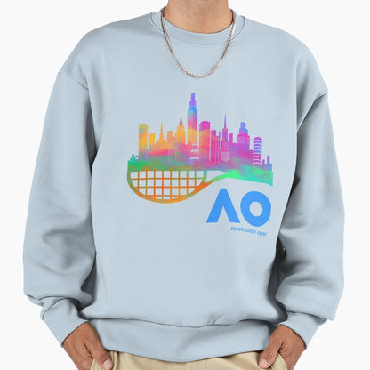 Melbourne Tennis Racket Sweatshirt - Novelty Apparel Men Women - T-Shirt, Sweatshirt, Hoodie