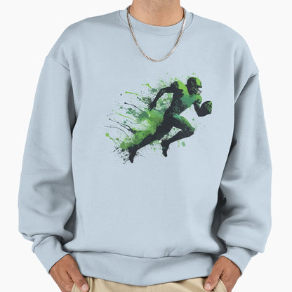 American Football Ink Art Sweatshirt - Trendy Graphic Unisex - T-Shirt, Sweatshirt, Hoodie