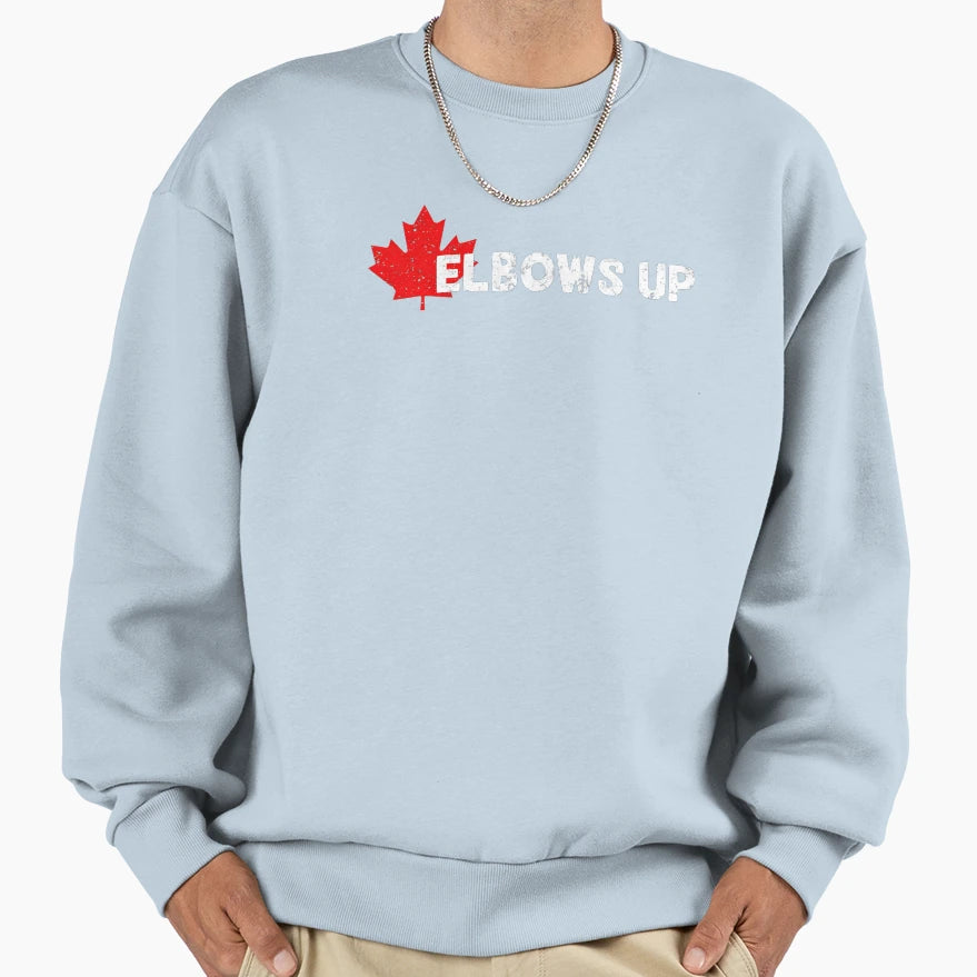 Elbows Up Sweatshirt - Aesthetic Graphic Unisex - T-Shirt, Sweatshirt, Hoodie