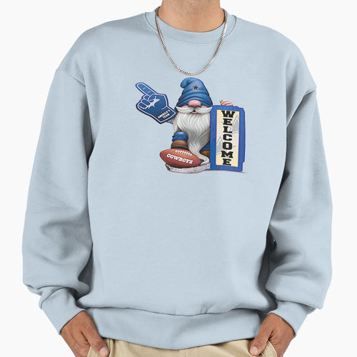 Dallas Cowboys Gnome Solar Lit Sweatshirt - Fun Novelty Design Unisex - T-Shirt, Sweatshirt, Hoodie