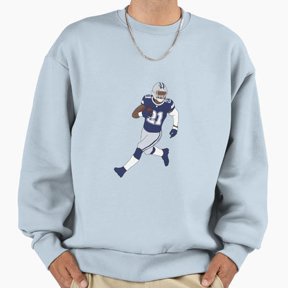 Dallas Cowboys Ezekiel Elliott Sweatshirt - Casual Everyday Wear for Adults - T-Shirt, Sweatshirt, Hoodie