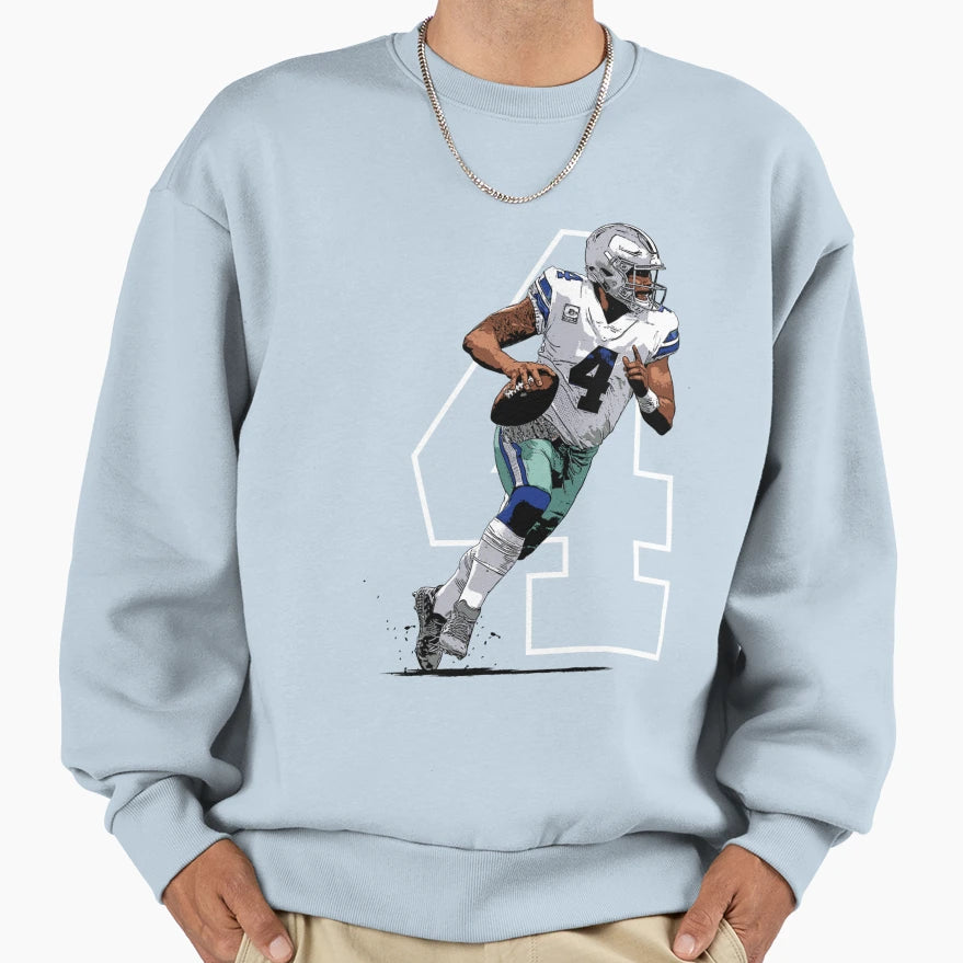 Prescott Dallas Football Quarterback T-Shirt - Graphic Print for Adults - T-Shirt, Sweatshirt, Hoodie