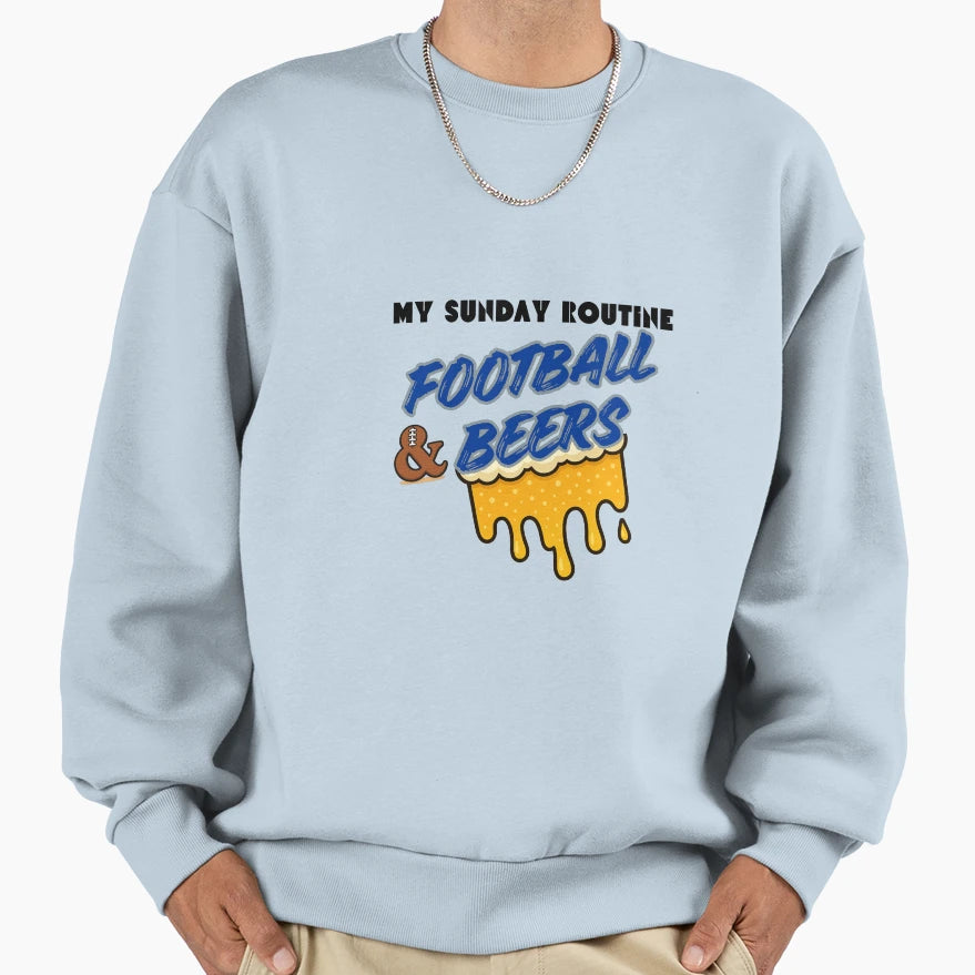 Dallas Cowboys Sunday Routine Sweatshirt - Streetwear Style Men Women - T-Shirt, Sweatshirt, Hoodie