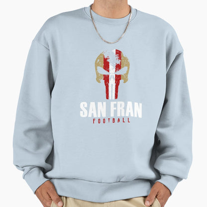 San Francisco Pro Football Grunge Sweatshirt - Minimalist Print for Adults - T-Shirt, Sweatshirt, Hoodie