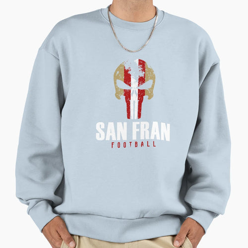 San Francisco Pro Football Grunge Sweatshirt - Minimalist Print for Adults - T-Shirt, Sweatshirt, Hoodie