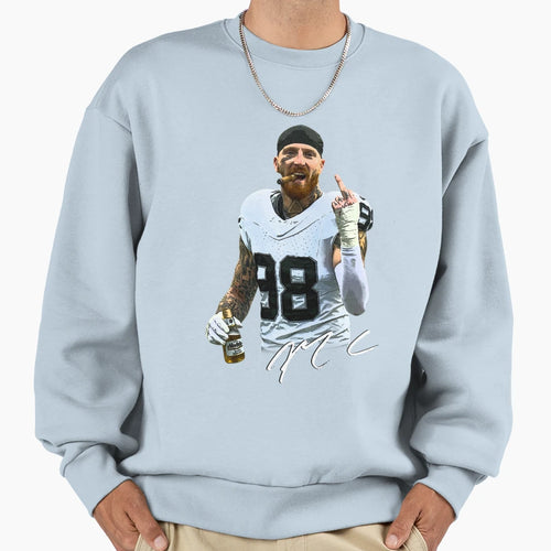 MC Drinking And Smoking Sweatshirt - Unique Graphic for Adults - T-Shirt, Sweatshirt, Hoodie